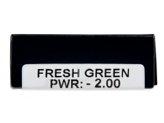 TopVue Daily Color - Fresh Green - vienadieniai su dioptrijomis (2 lęšiai)